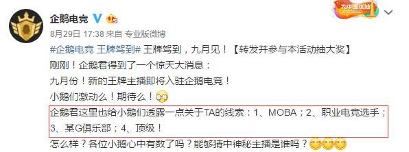 企鹅电竞再添新王牌,电一王者王稳健转平台只是其一?