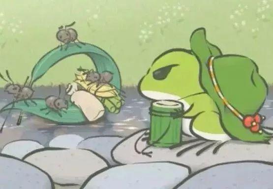 在陌生城市遇见旅行青蛙